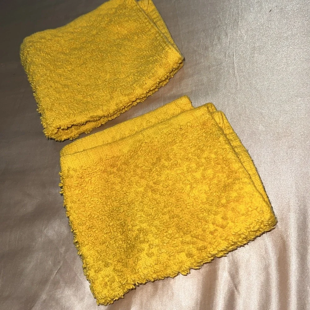Yellow Bath Towel Rags
